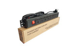 Universal 8 Port Uk 16a Pdu Power Distribution Unit For Cabinets